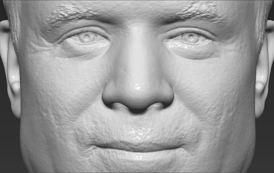 John McCain bust 3D printing ready stl obj formats 3D print model_20