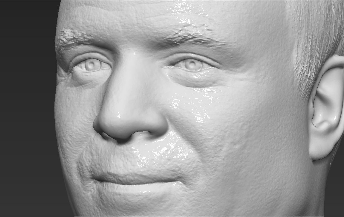 John McCain bust 3D printing ready stl obj formats 3D print model_22