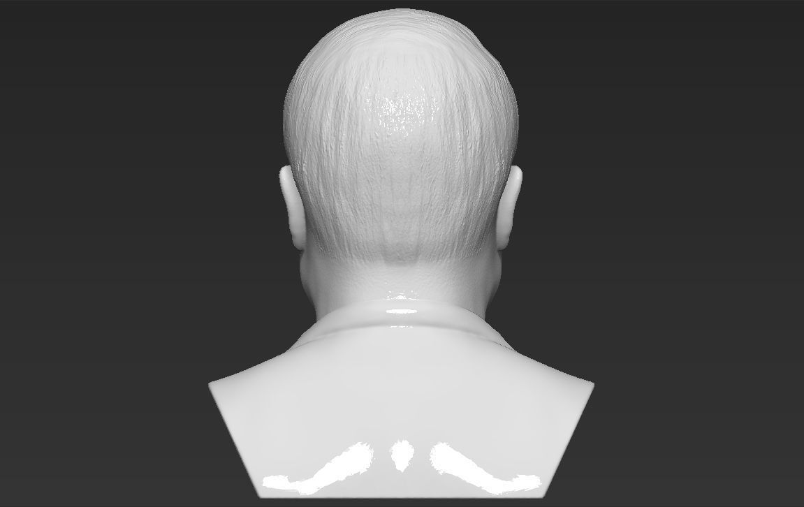 John McCain bust 3D printing ready stl obj formats 3D print model_11