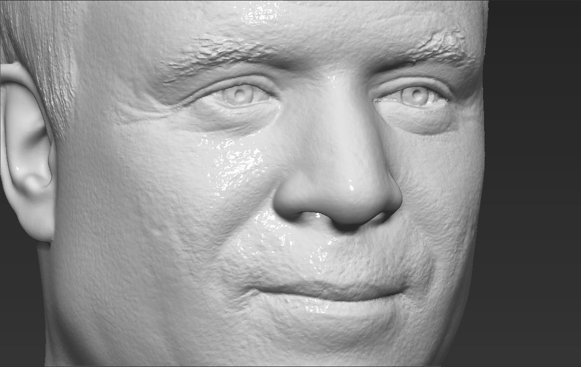 John McCain bust 3D printing ready stl obj formats 3D print model_21
