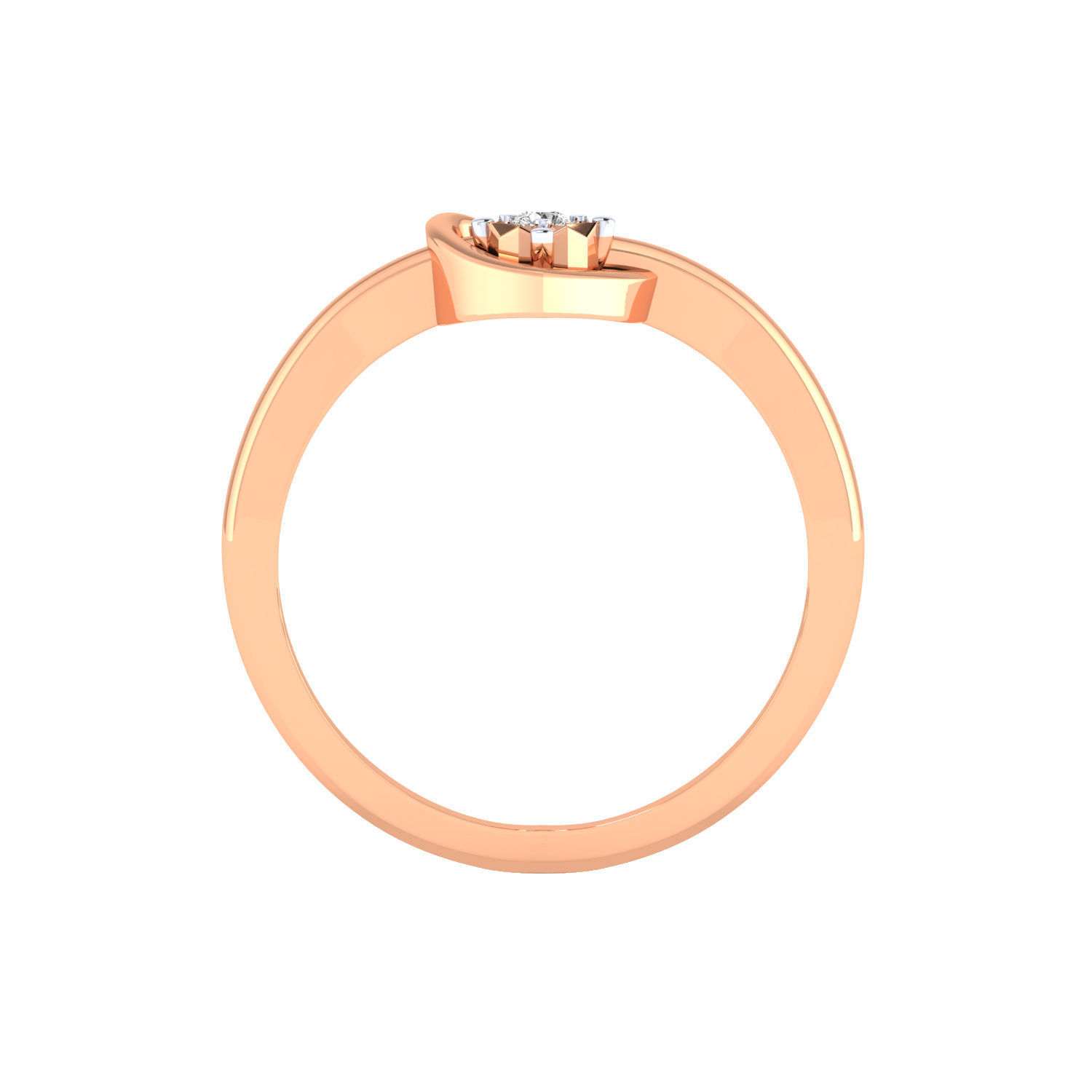 Women heart ring 3dm render 3D print model 3D print model_11