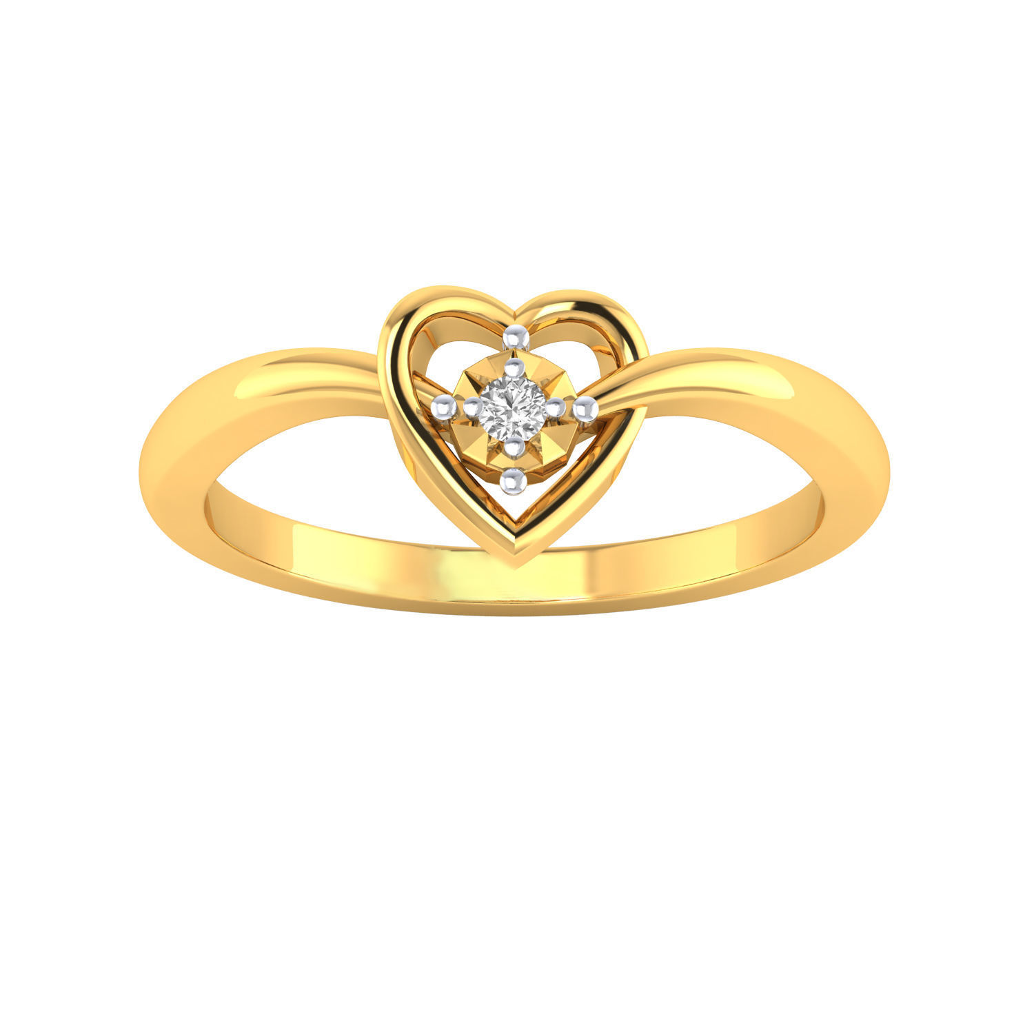Women heart ring 3dm render 3D print model 3D print model_7
