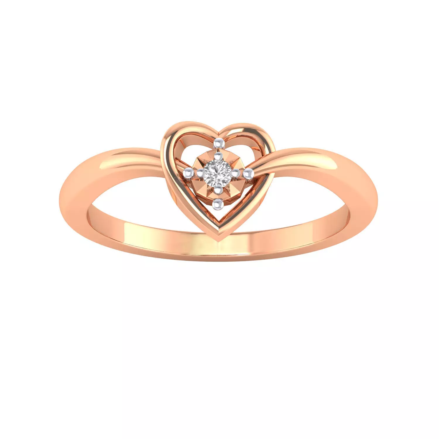 Women heart ring 3dm render 3D print model 3D print model_0