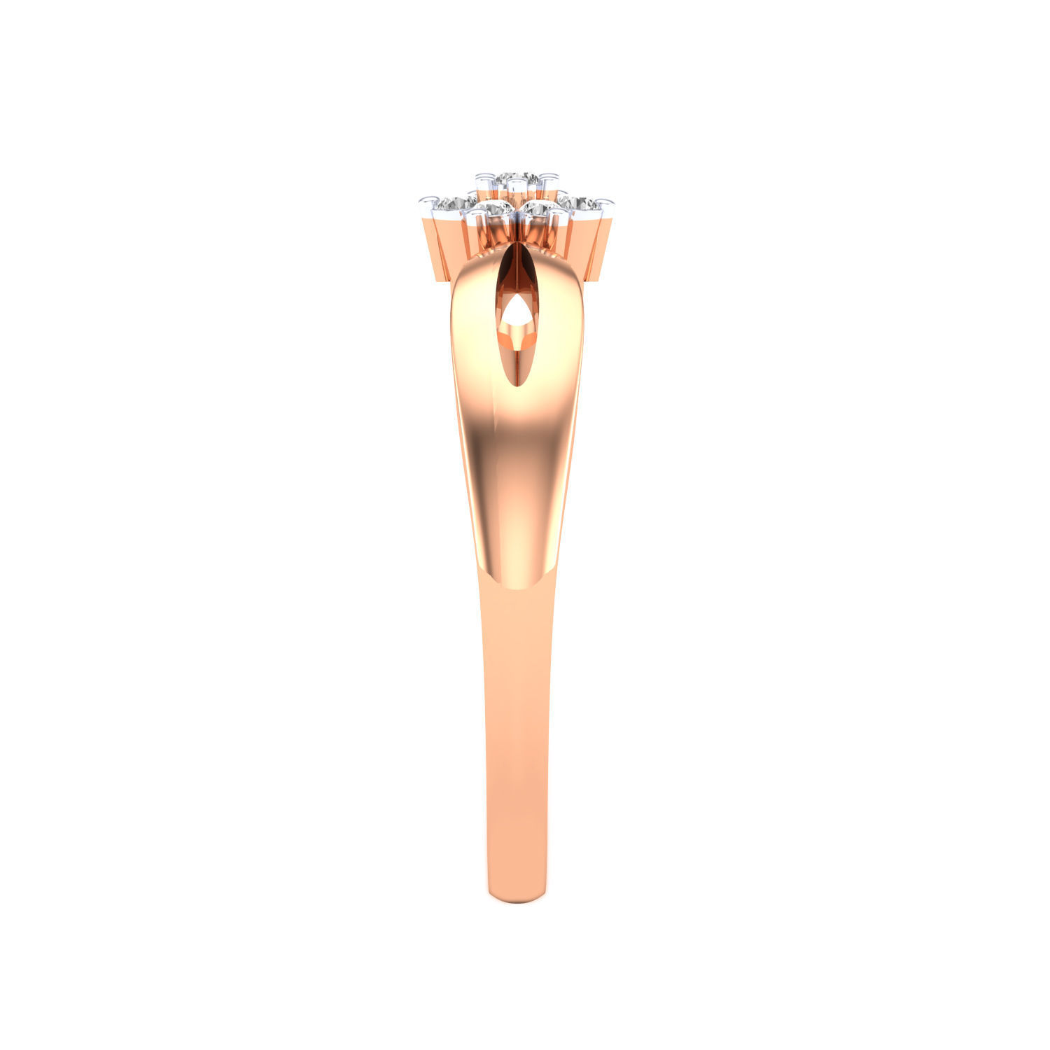 Women ring 3dm render 3D print model 3D print model_4