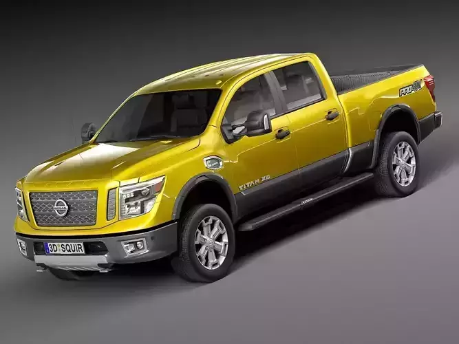 HQ Lowpoly Nissan Titan XD 2016