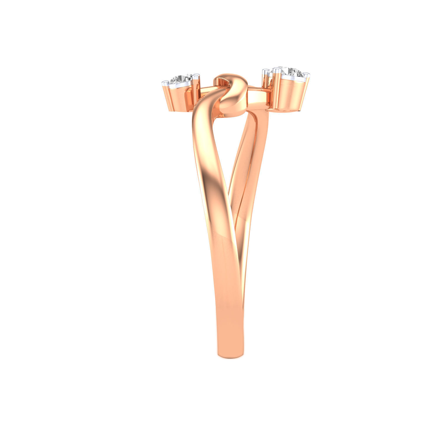 Women ring 3dm render 3D print model 3D print model_4