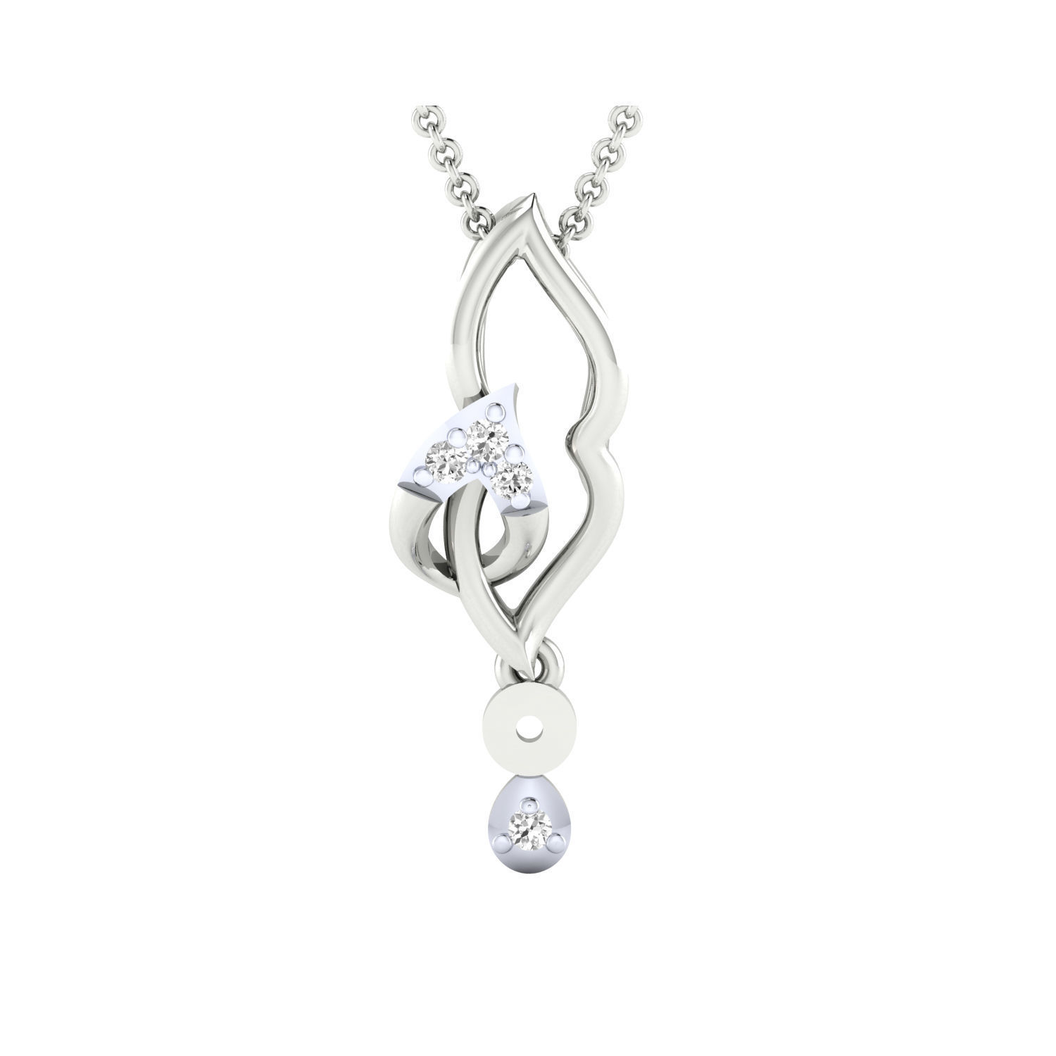 Women pendant 3dm render 3D print model 3D print model_7