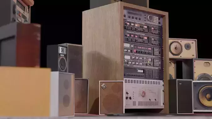Audio Essentials - Speaker Kit by Bangimation Productions 3D model
