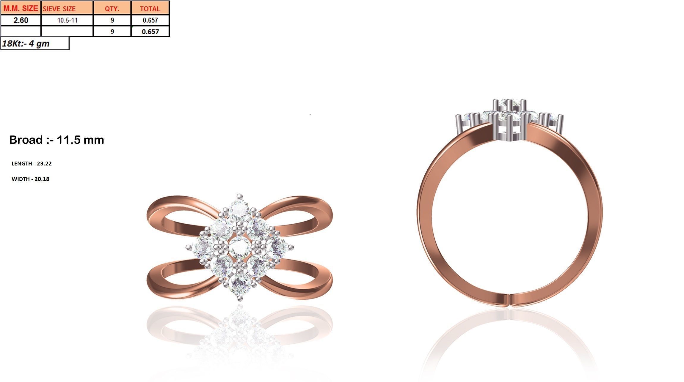 Women ring 3dm render detail 3D print model 3D print model_1