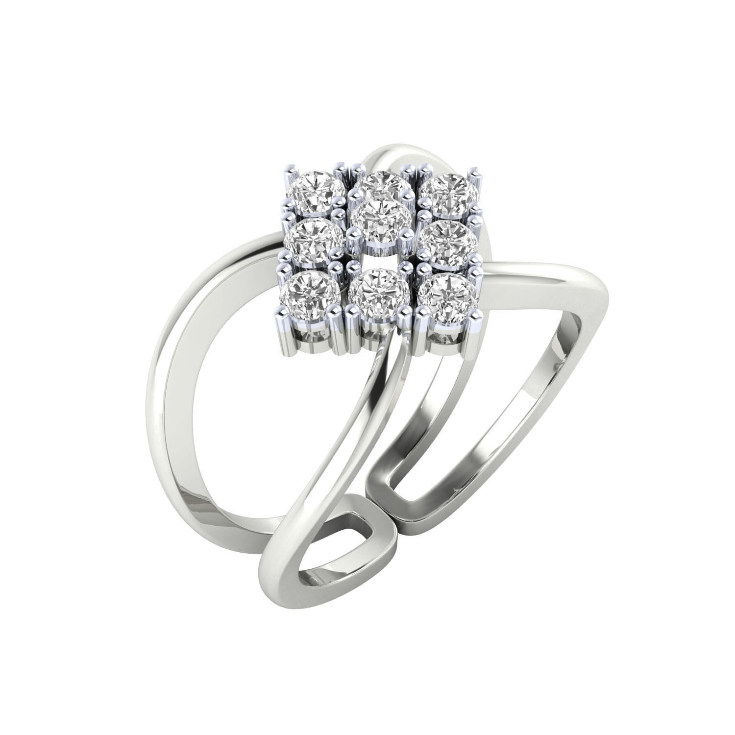 Women ring 3dm render detail 3D print model 3D print model_6