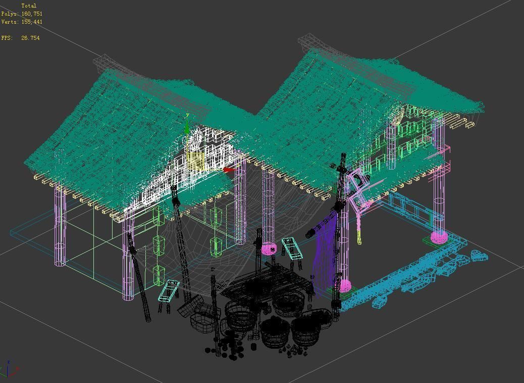 Art and Culture-Fruit Stand 02 3D model_3