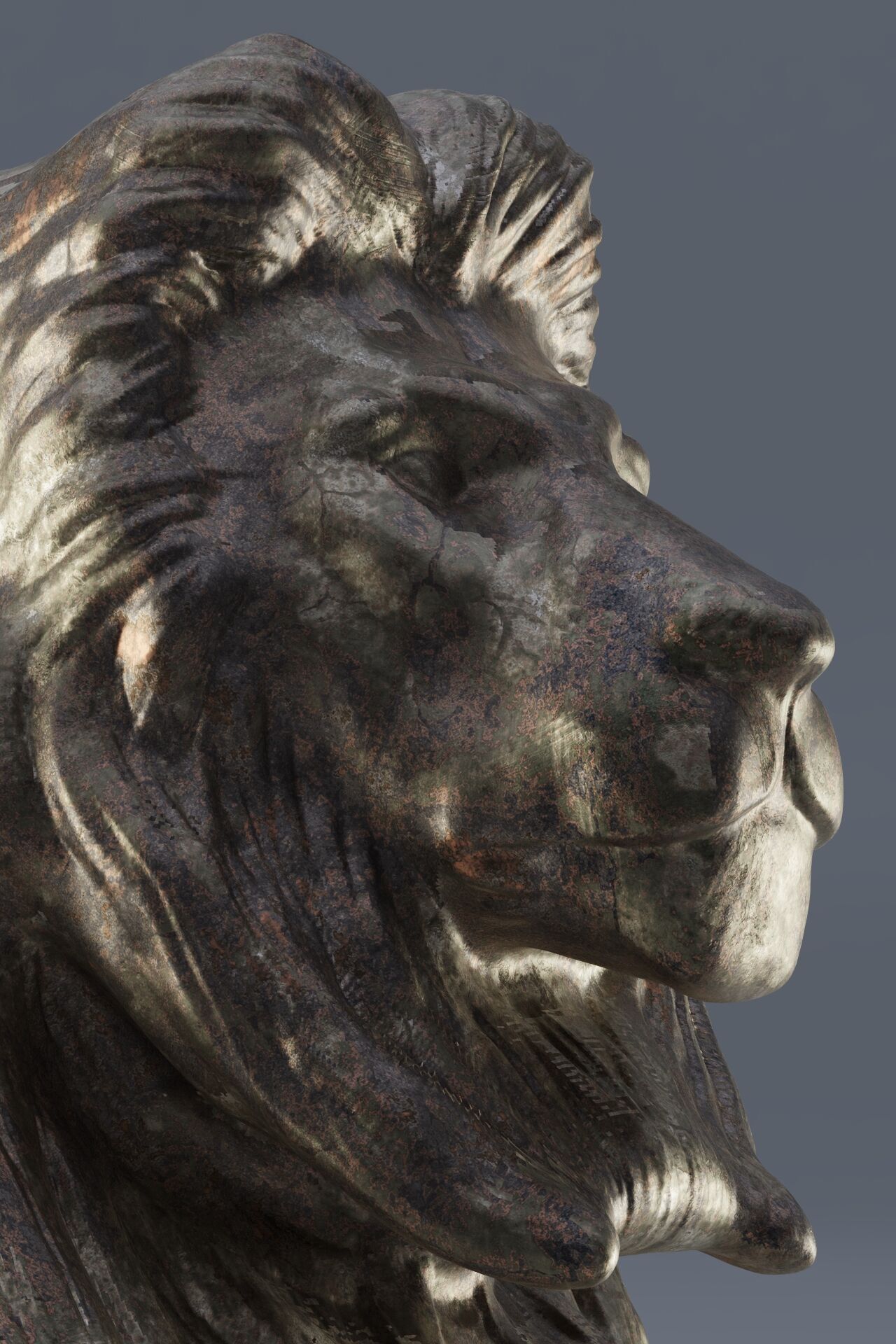 Lion Of Qasr El Nile 3D model_17