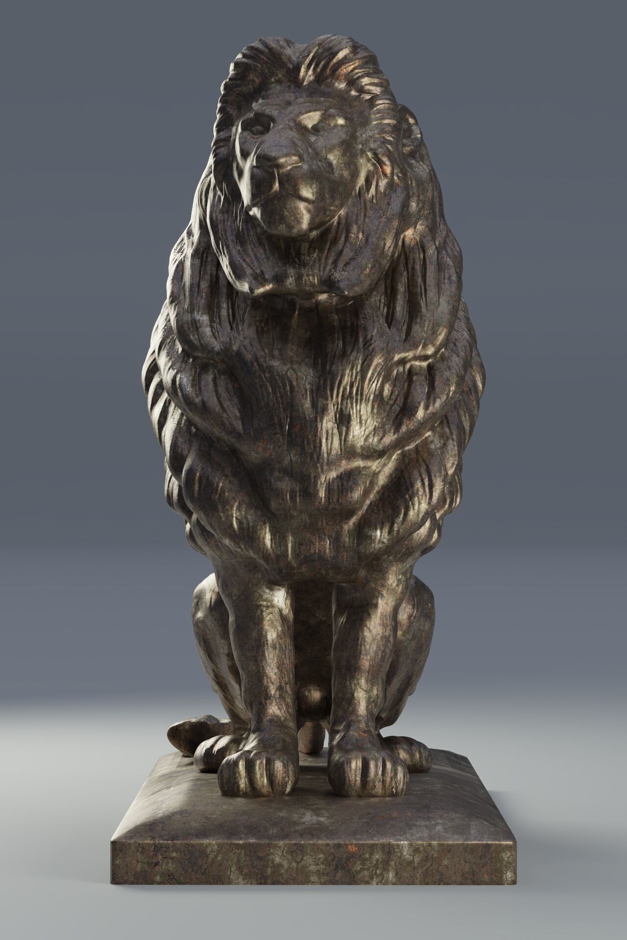 Lion Of Qasr El Nile 3D model_4