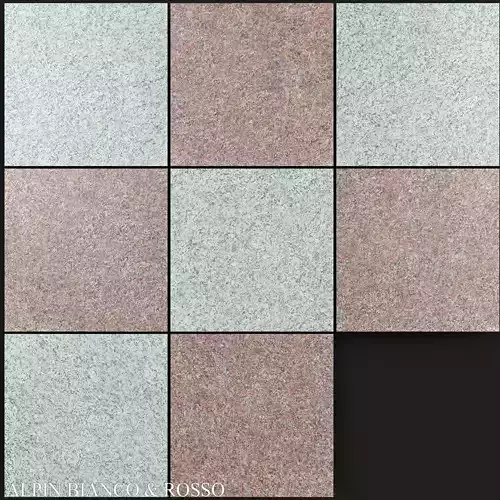 Zeus Ceramica Alpi Bianco Sardo And Rosso Imperiale 3D model