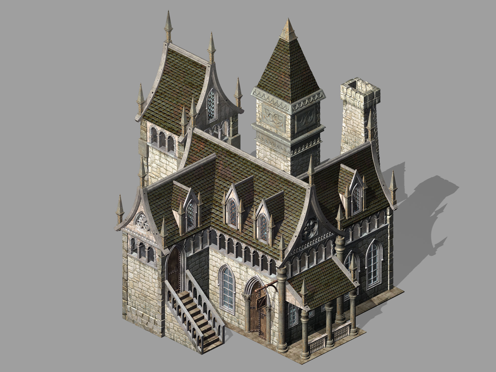 Game-Scene-Blacksmith Shop 78 3D model_1