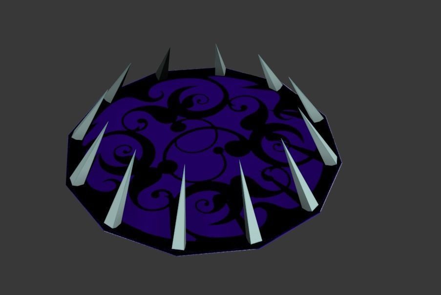 Magic Portal with animation Low-poly 3D model