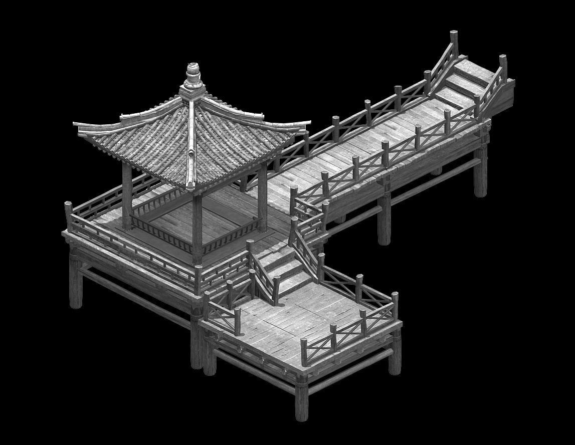 Garden Landscape-Pavilion 12 3D model_2