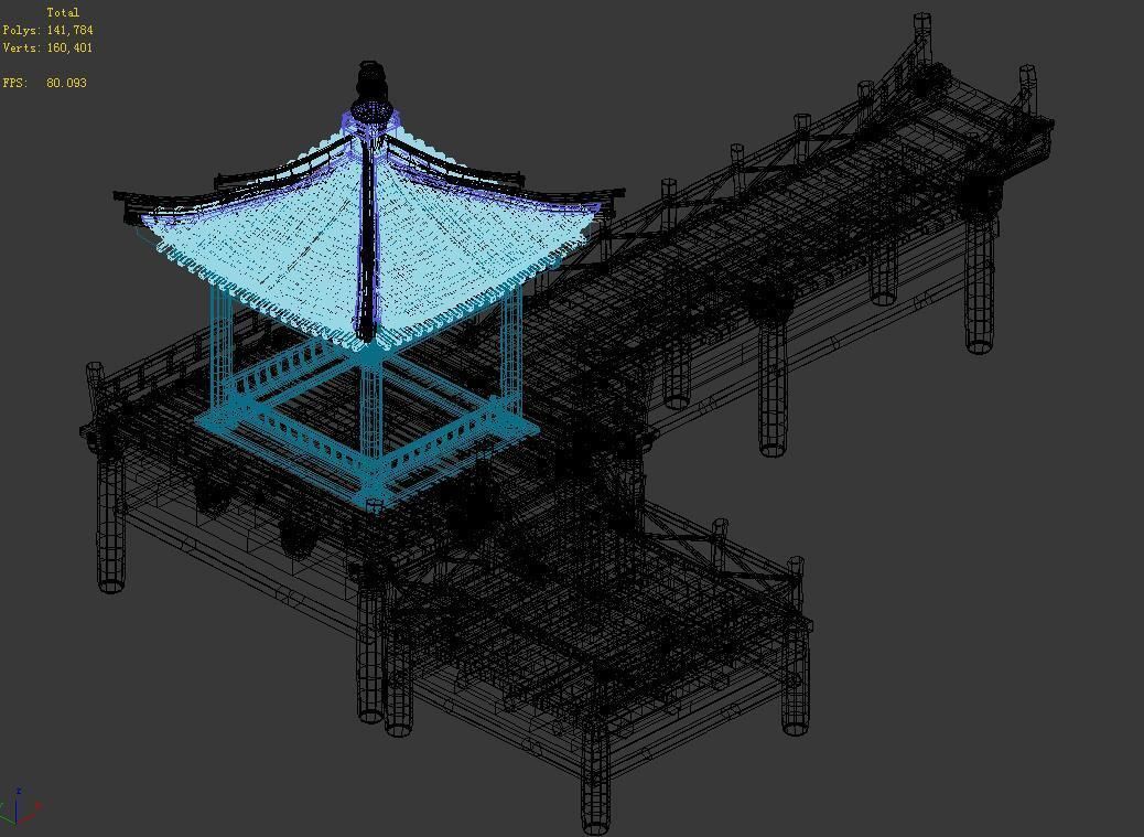 Garden Landscape-Pavilion 12 3D model_3