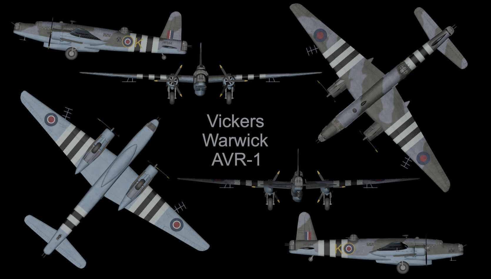 Vickers Warwick ASR-1 3D model_2