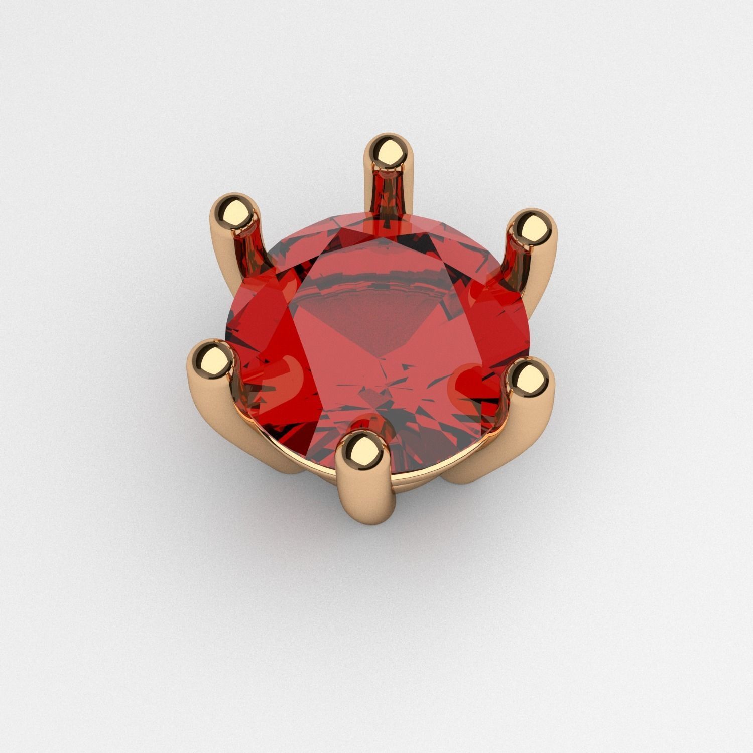 A package of solitaire ring heads engagement 3 prong printable 3D print model_4