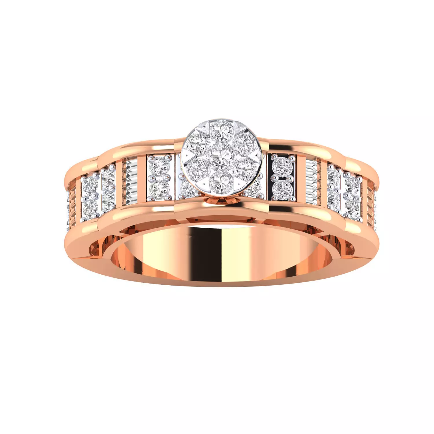 Women ring 3dm render 3D print model 3D print model