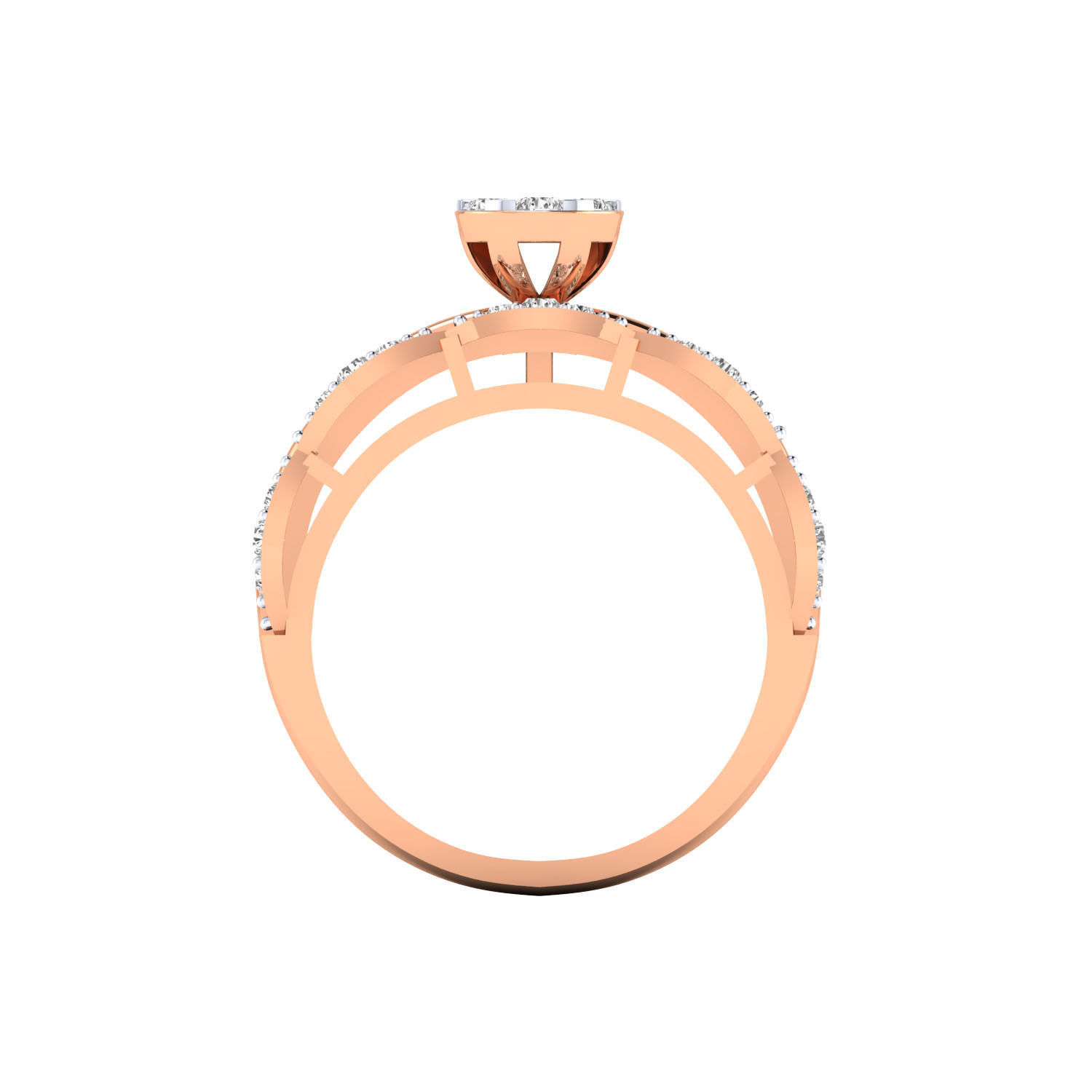 Women ring 3dm render 3D print model 3D print model_3