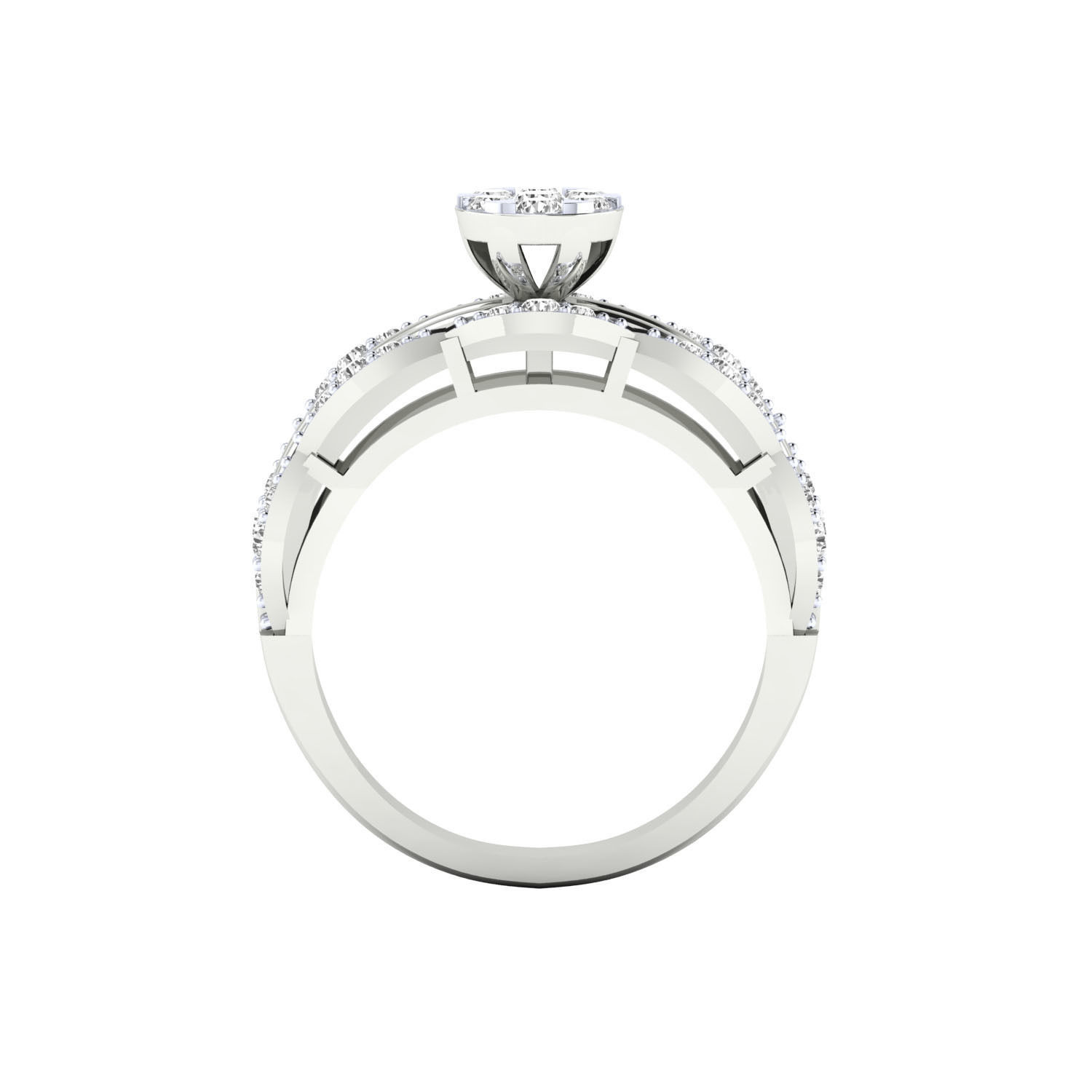 Women ring 3dm render 3D print model 3D print model_7