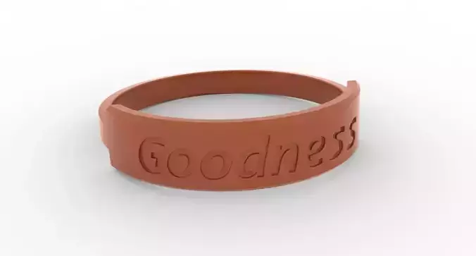 Goodness Ring Female Blazing Copper 3D print model