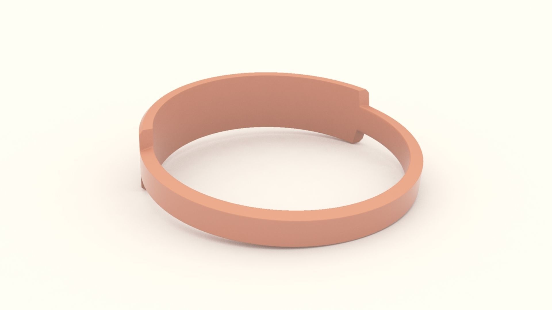 Goodness Ring Female Blazing Copper 3D print model_11