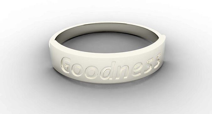 Goodness Ring Female Silver 3D print model