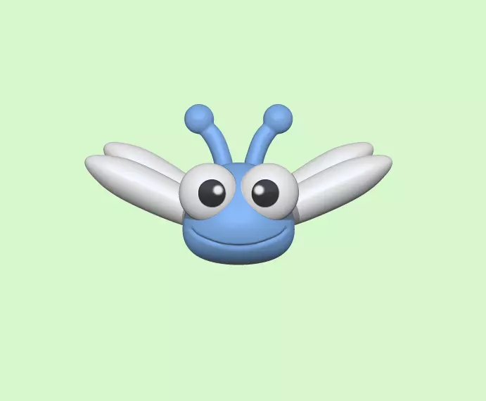 Dragonfly bug 3D print model_0