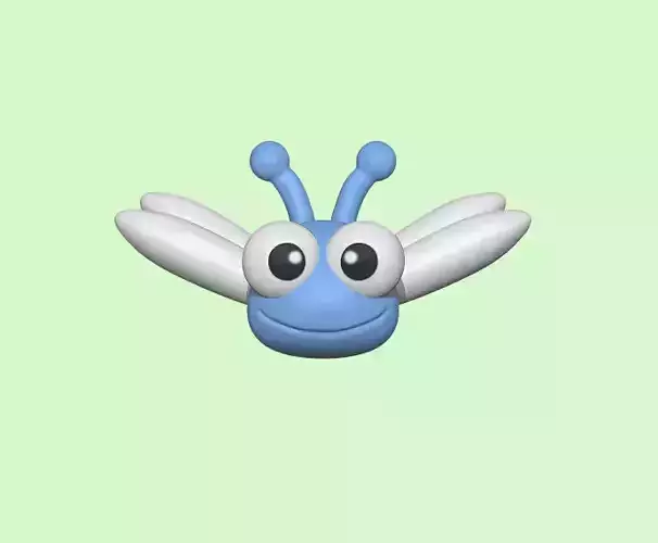 Dragonfly bug 3D print model