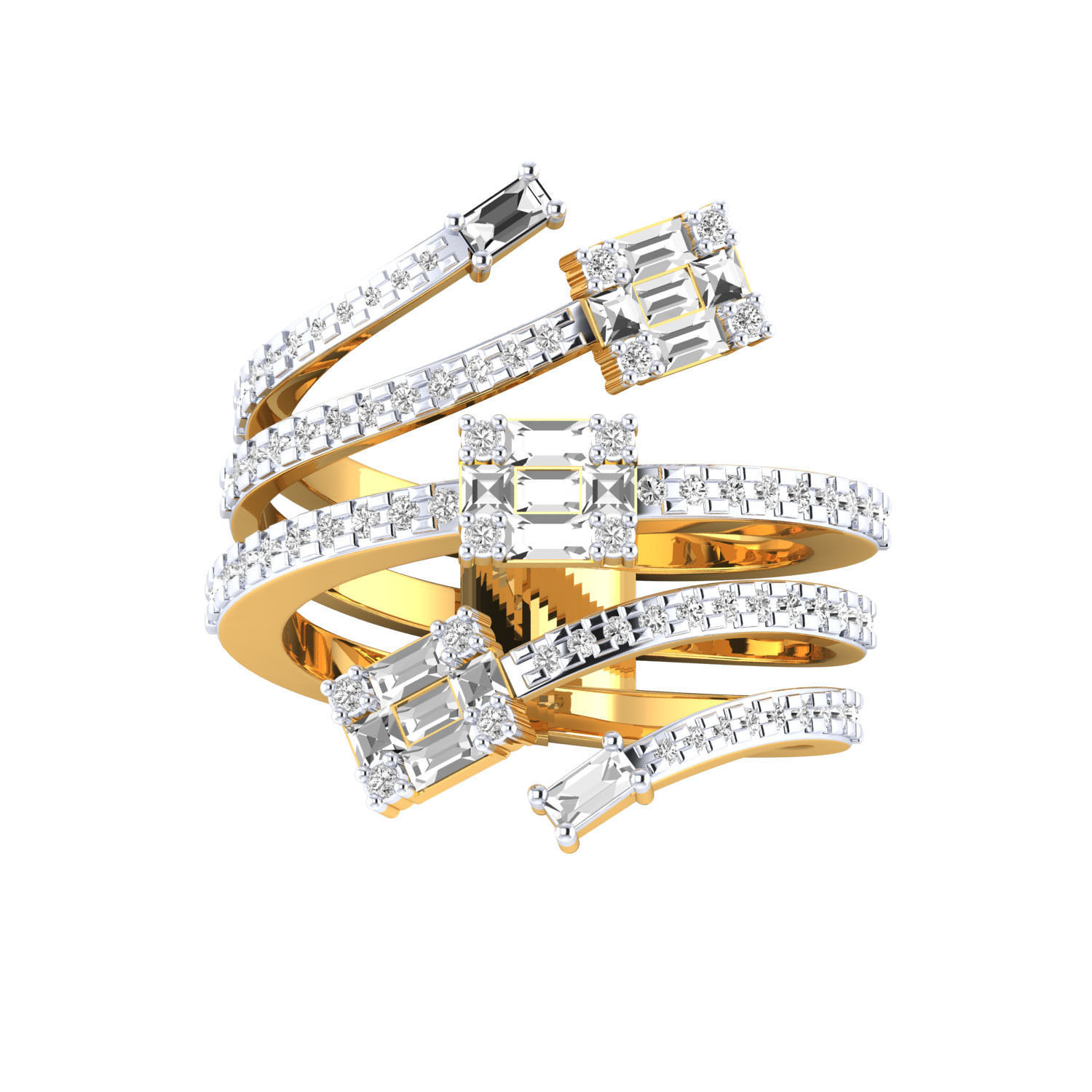 Women ring 3dm render 3D print model 3D print model_10