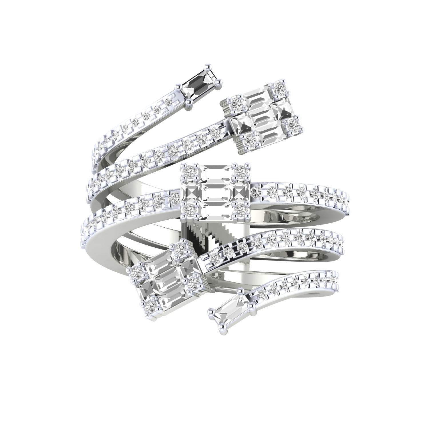 Women ring 3dm render 3D print model 3D print model_6