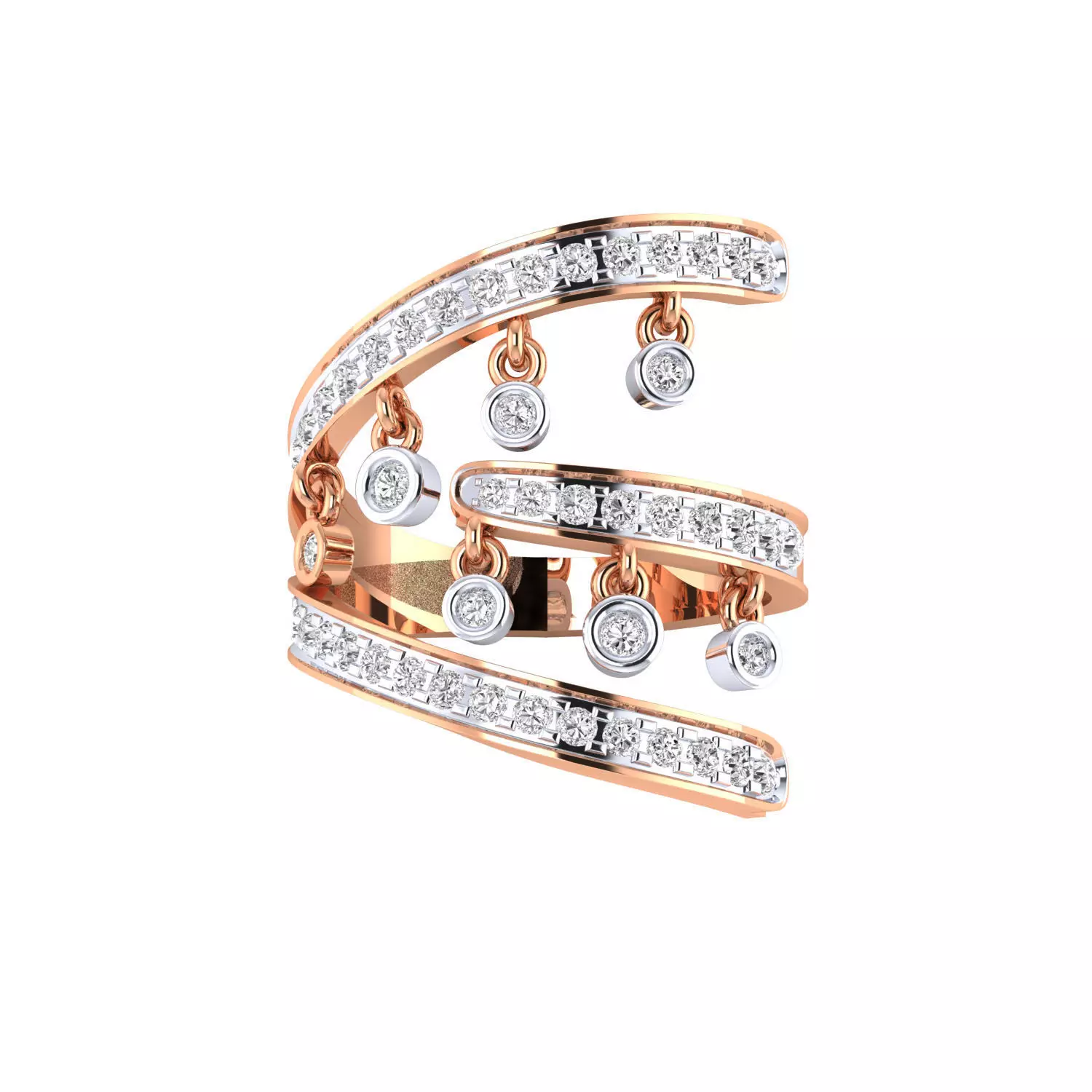 Women ring 3dm render 3D print model 3D print model_0