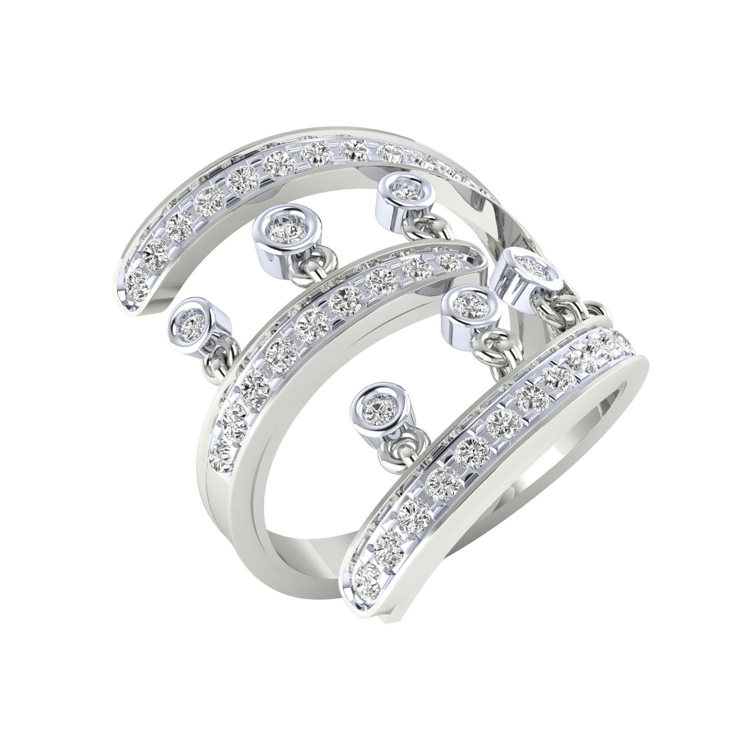 Women ring 3dm render 3D print model 3D print model_4