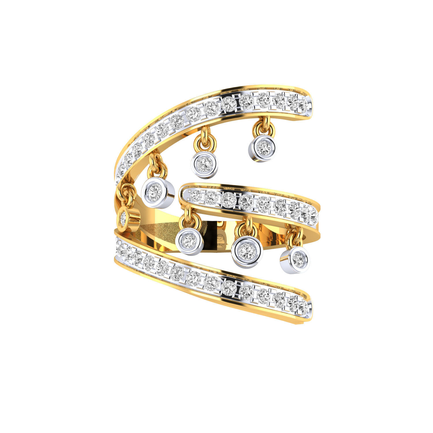 Women ring 3dm render 3D print model 3D print model_10