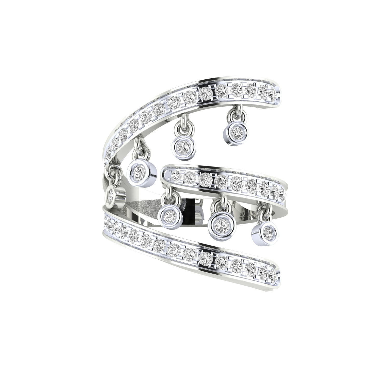 Women ring 3dm render 3D print model 3D print model_6