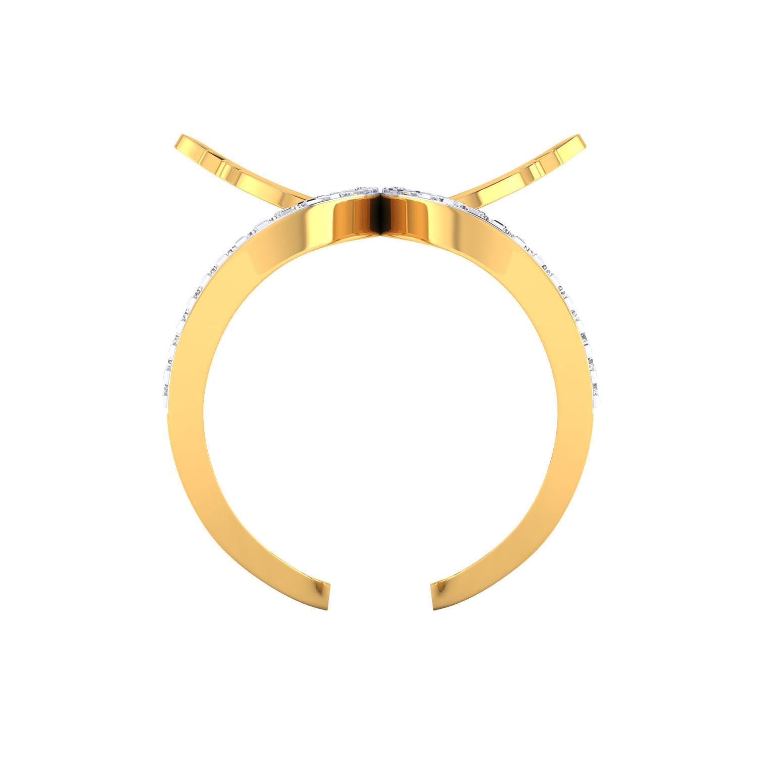 Women butterfly ring 3dm render 3D print model 3D print model_11