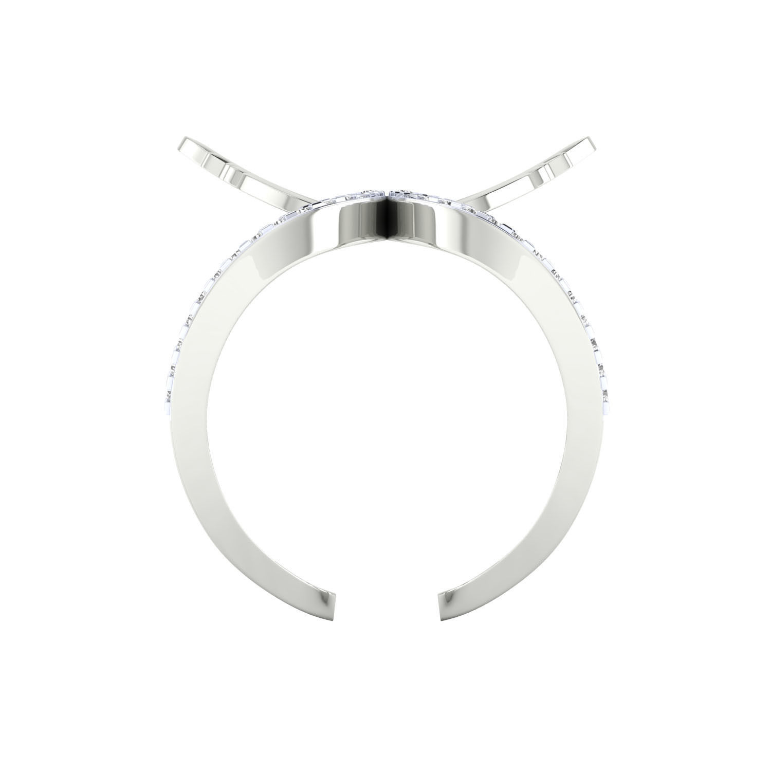 Women butterfly ring 3dm render 3D print model 3D print model_7
