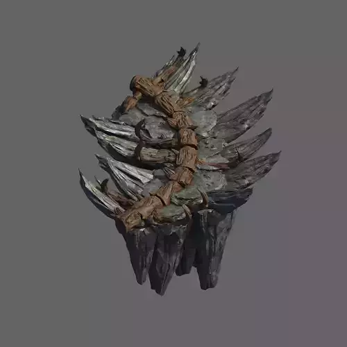 Meteorite Purgatory-Fourth Dragon Bone 02 3D model