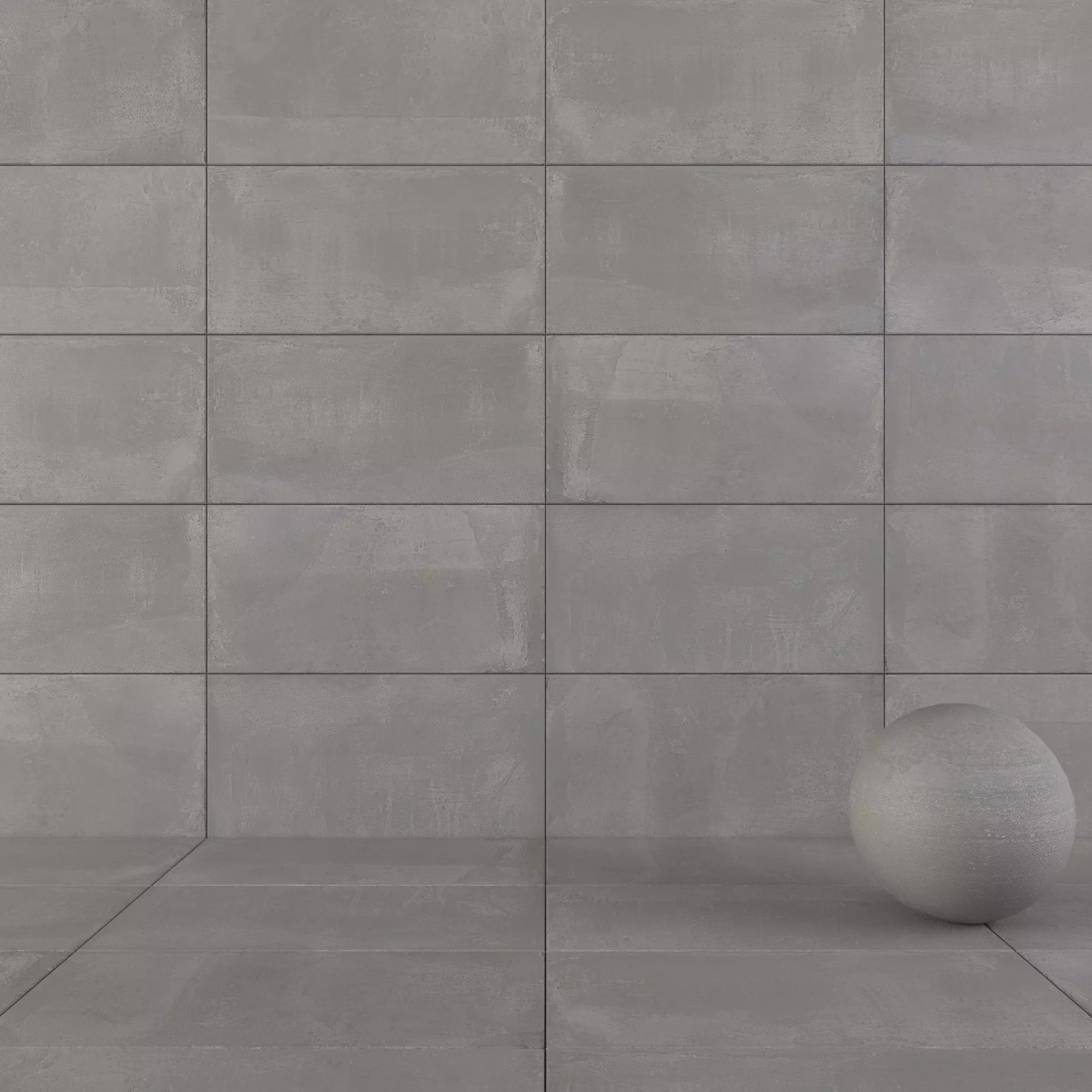 Concrete wall tiles Concrea Grey Texture_0