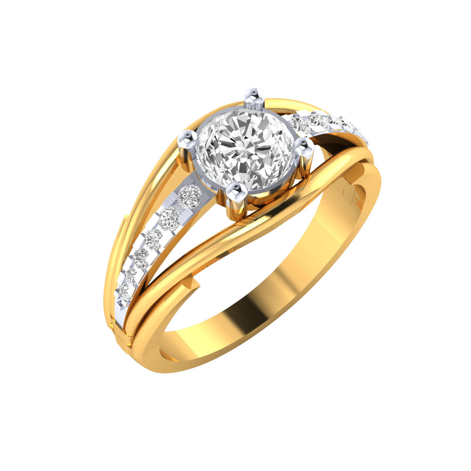 Women ring 3dm render detail 3D print model 3D print model_8