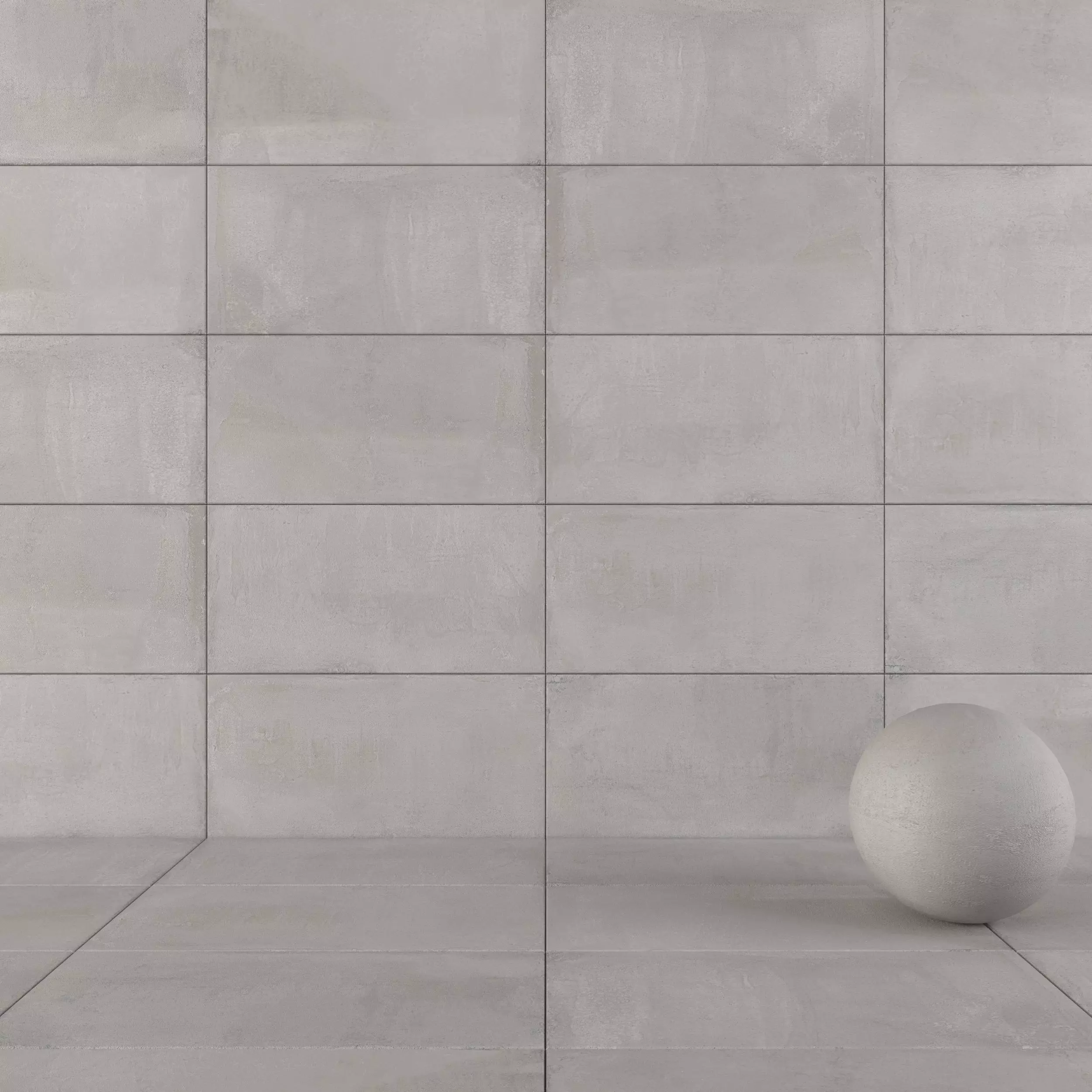Concrete wall tiles Concrea Silver 60x120 Texture_0