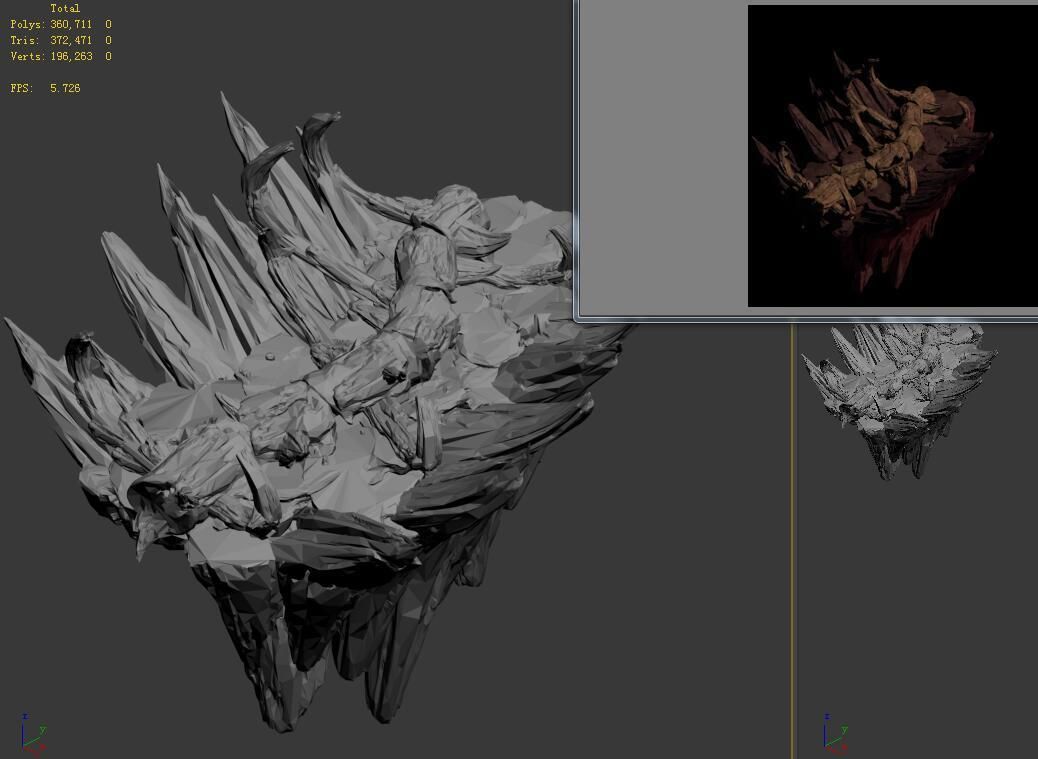 Meteor Dragon Purgatory-Section 1 Dragon Bone 3D model_4