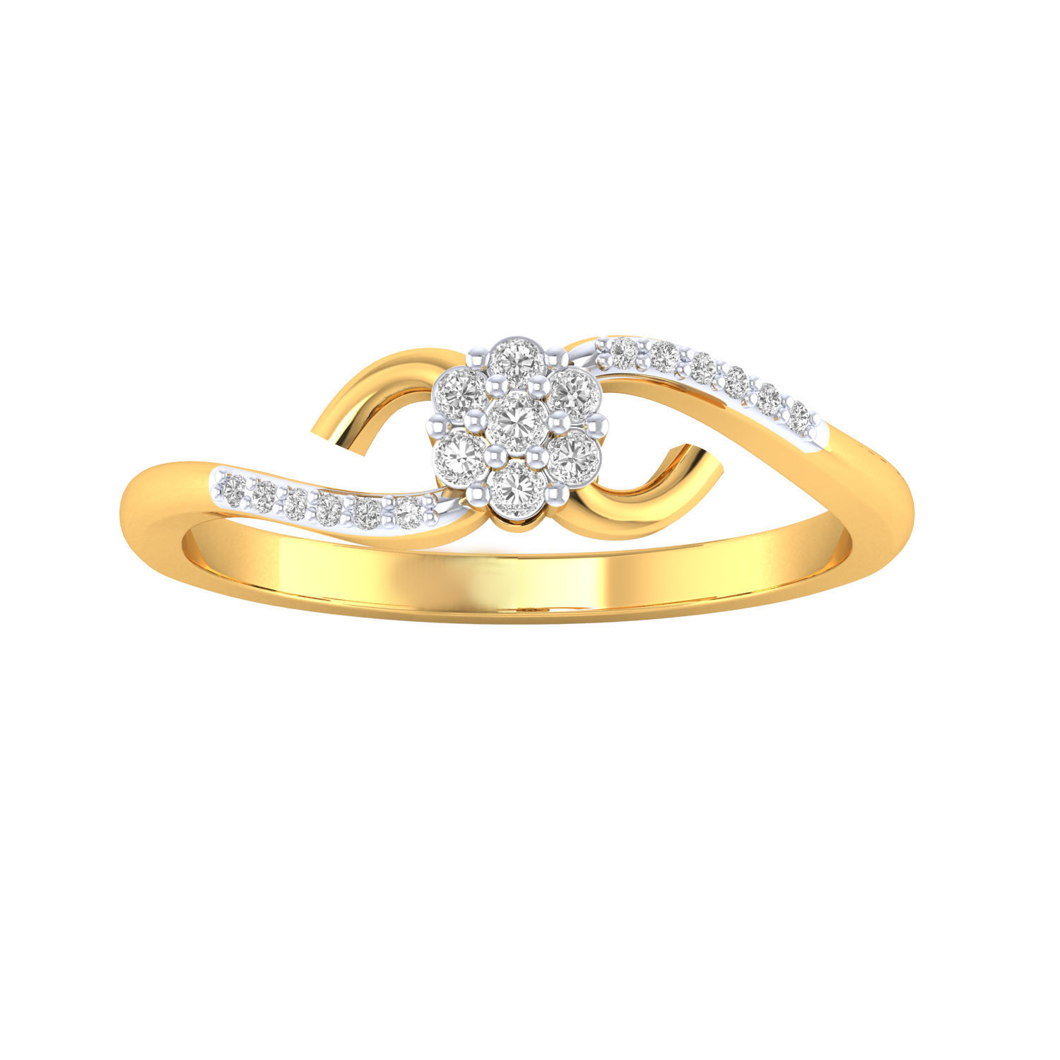 Women ring 3dm render 3D print model 3D print model_7