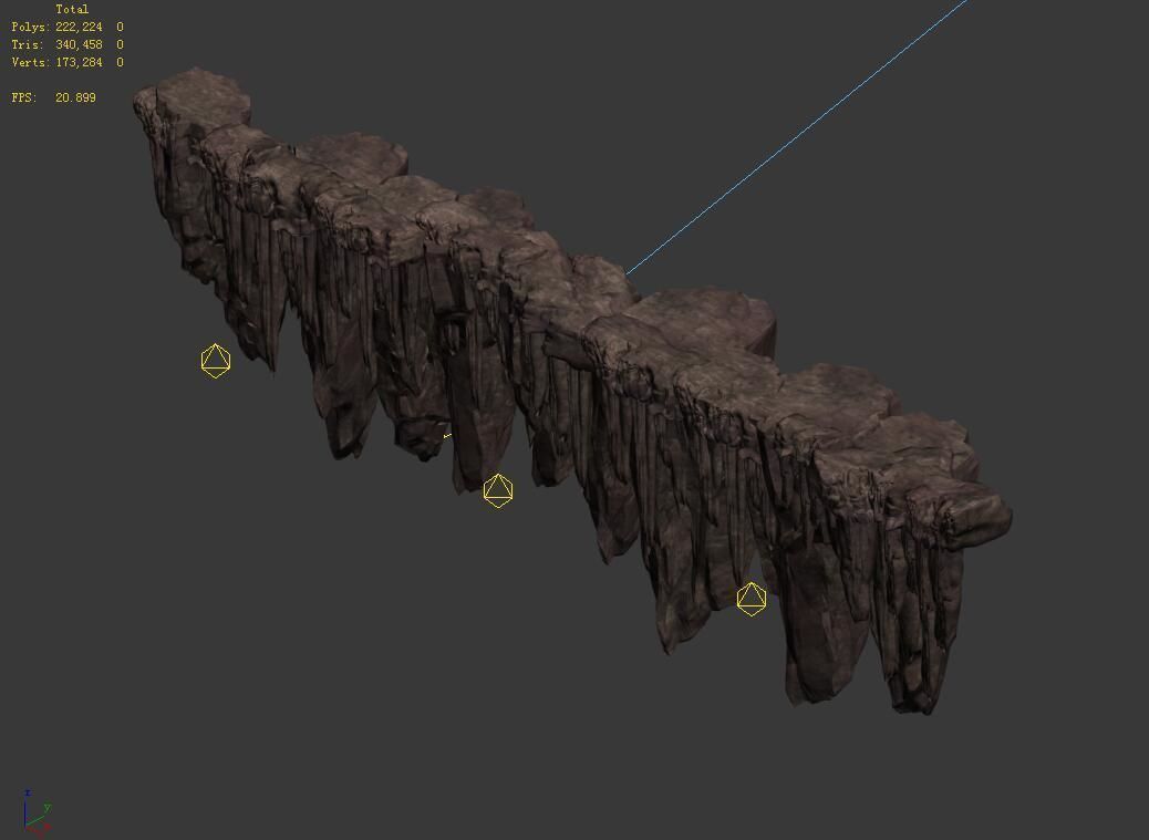 Meteor Dragon Purgatory-Front Mountain 3D model_5