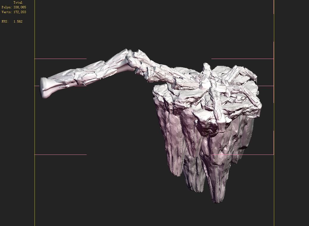 Meteor Dragon Purgatory-Claws-Rear Left 3D model_4