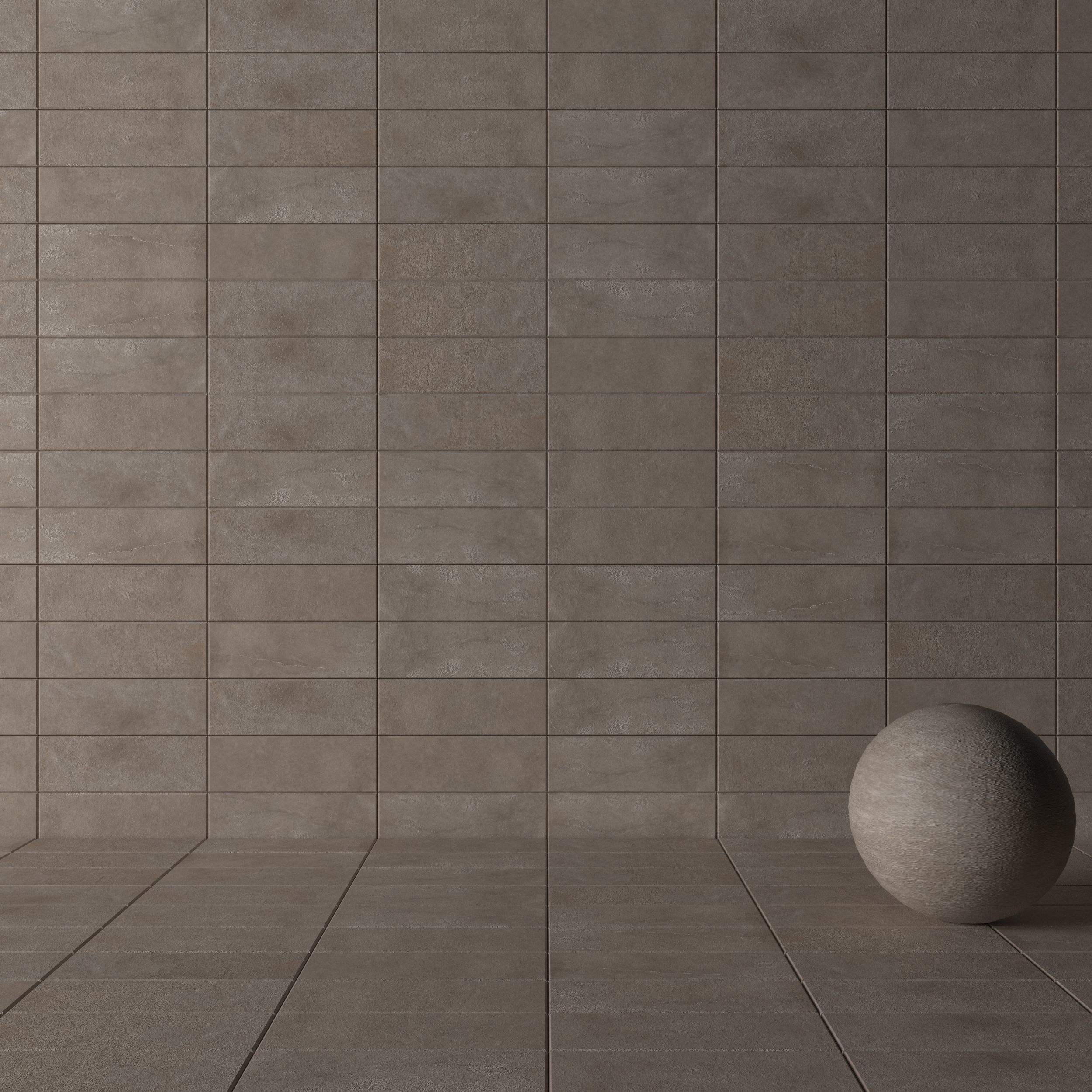 Concrete wall tiles Suite Taupe 20x60 Set 1 Texture_2