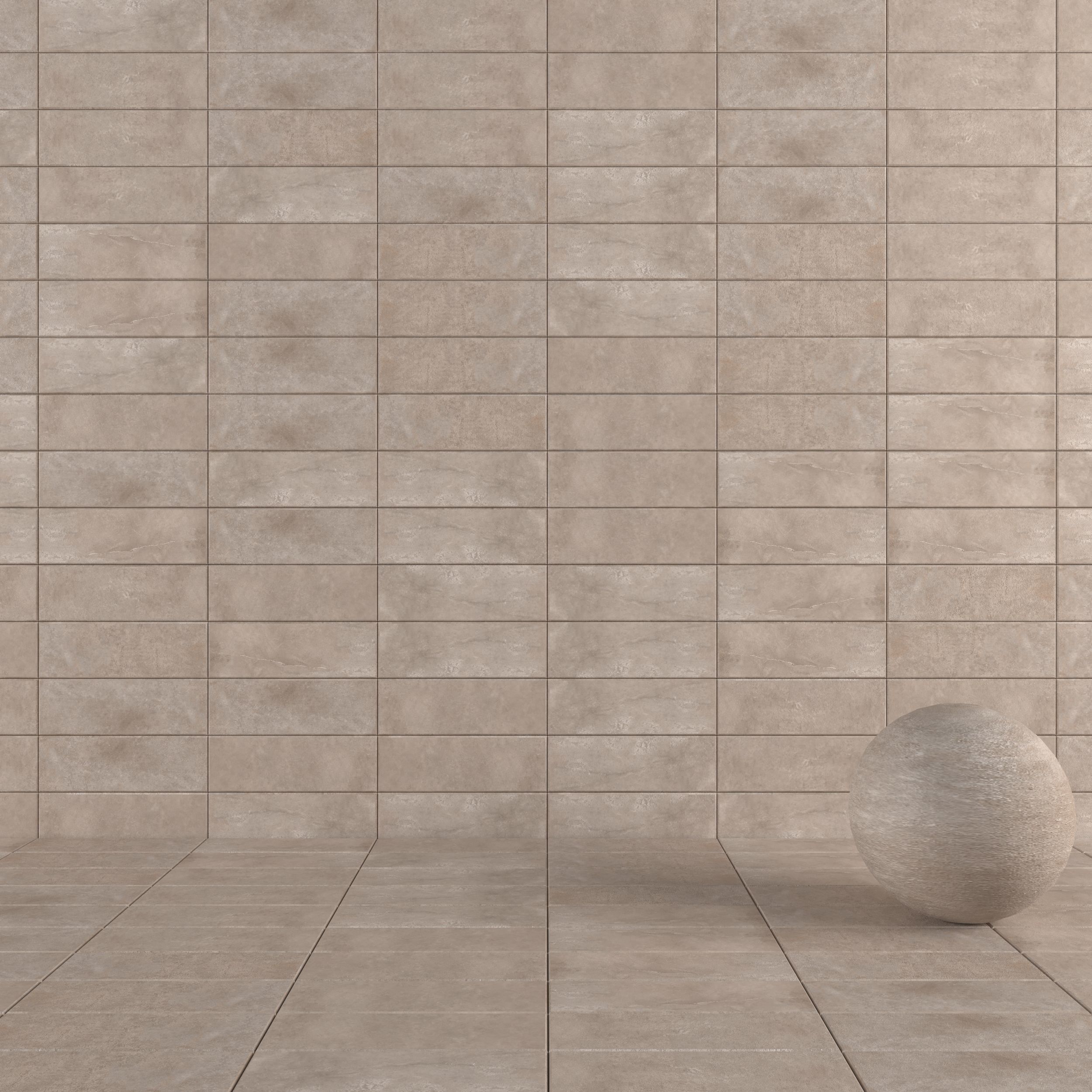 Concrete wall tiles Suite Taupe 20x60 Set 1 Texture_4